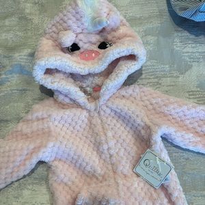 Unicorn onesie in pink 24m